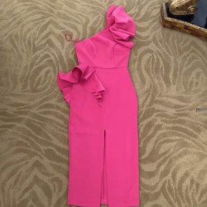 Beautiful pink one shoulder dress never worn